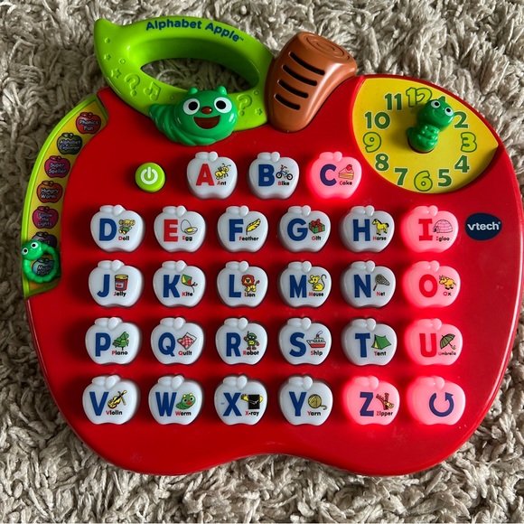 VTech Alphabet Apple ABC Learning Toy Preschool Toy Teaching Home School Letters - Picture 6 of 6